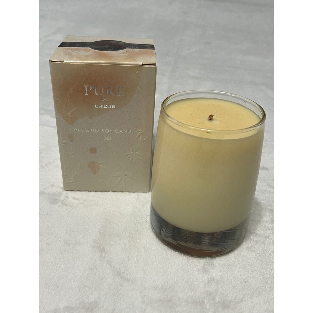 Pure by Chico's Cinnamon Premium Soy Candle 10oz Glass Jar